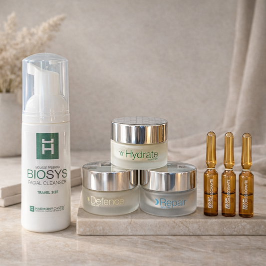BIOSYS Probierset – Pflege-Routine für Reinigung, Schutz und Straffende Anti-Aging